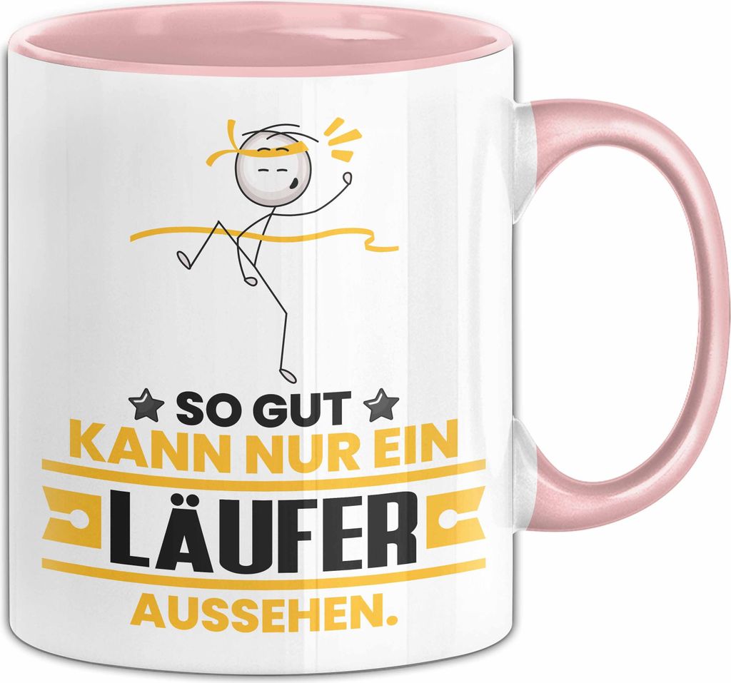 Läufer Geschenk Tasse So Gut Kann Nur Ein Läufer Aussehen Geschenkidee Kaffee-Becher (Rosa)