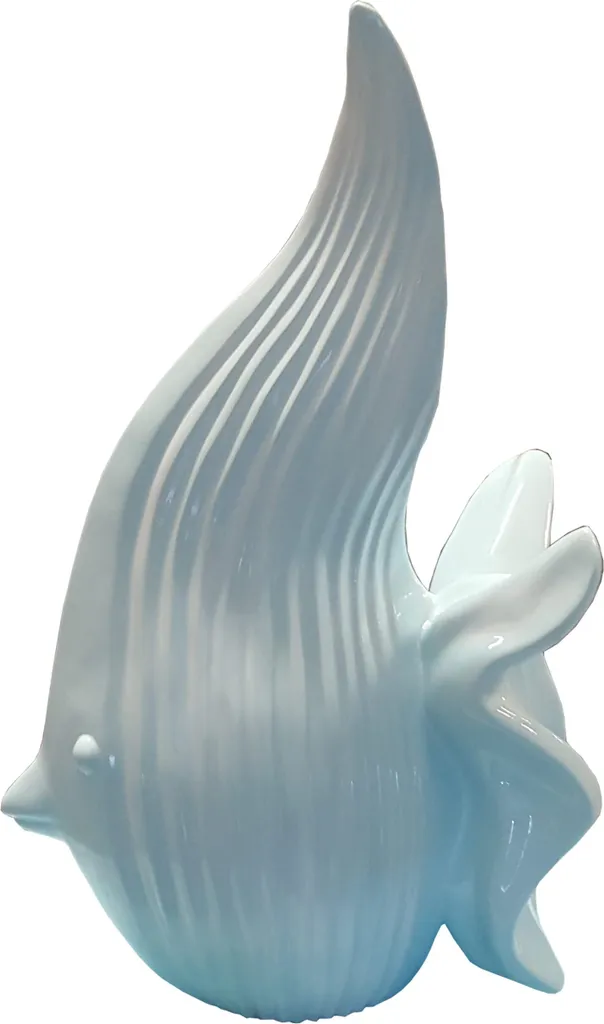 Poisson design en résine haute densité - Sculpture décorative de jardin