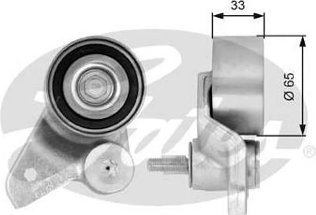 Kit entretien : rouleau tendeur Gates T41086 pour Audi A4 A6 A8 V6 3.0