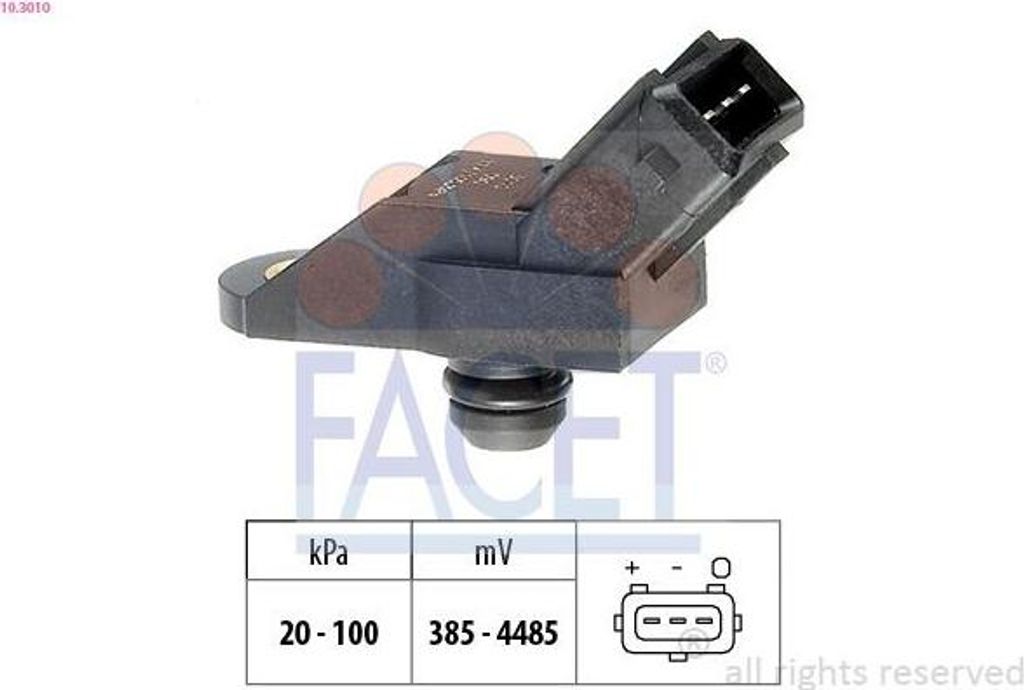 FACET Luftdrucksensor Höhenanpassung 10.3010 für RENAULT ESPACE III (JE0)