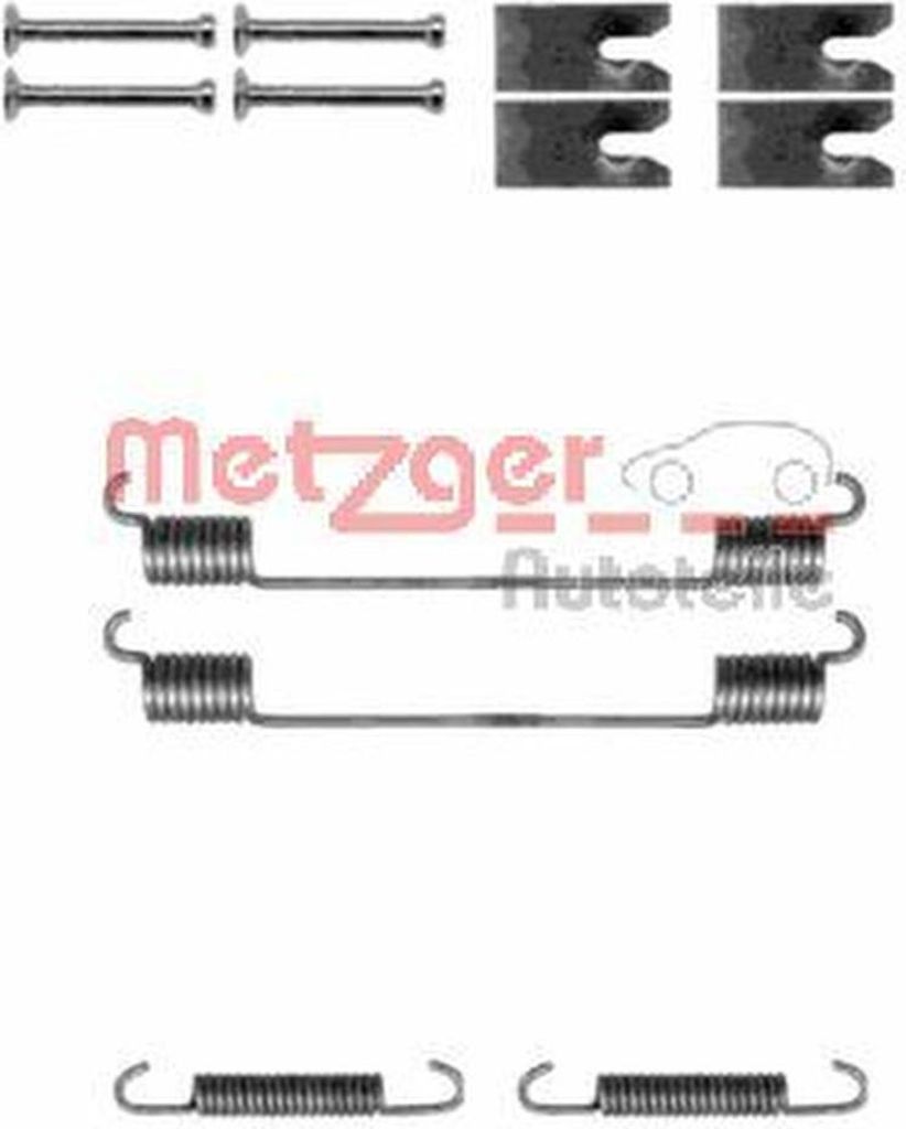 METZGER Zubehörsatz Bremsbacken 105-0814 Hinten für FORD Focus II Schrägheck (DA, HCP, DP)