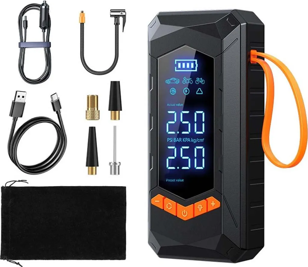 Évitez les Pannes avec ce Gonfleur Pneu Digital - Pompe Air Portable