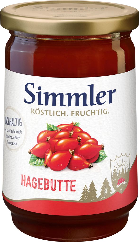 Simmler Hagebutten-Konfitüre Extra 450g Produktbild 