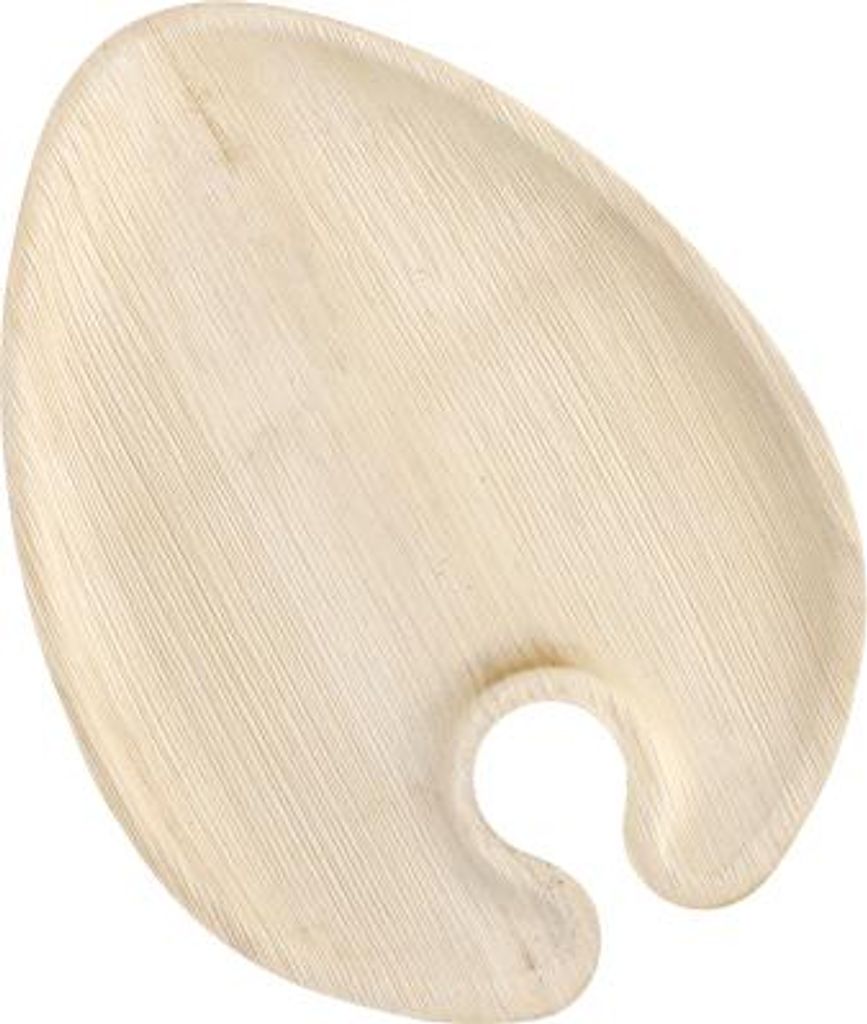 100 Cater Plates Palmblatt Teller "pure" oval 23,5 cm x 18 cm x 1,3 cm