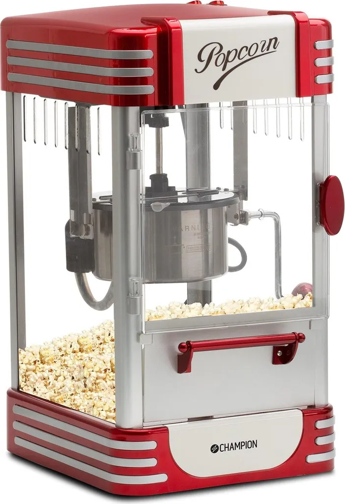 Préparez votre Pop-corn Frais avec la Machine Champion Retro XL Rouge