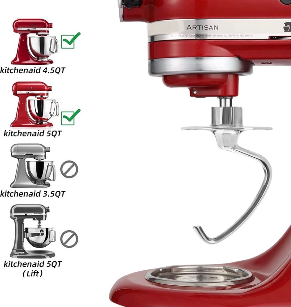 KitchenAid Kneedhaak 5K5A2DH - Kunststof Deeghaak Voor Mixers