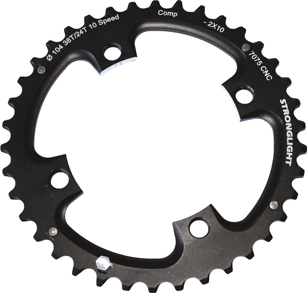 Stronglight Kettenblatt Ct2 Schw.4 A. Sram/Shim/Str.104Mm 38 Z.