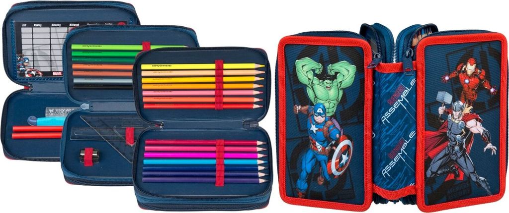 Avengers - Tripledecker, gefülltes Schüleretui Obrázok produktu 