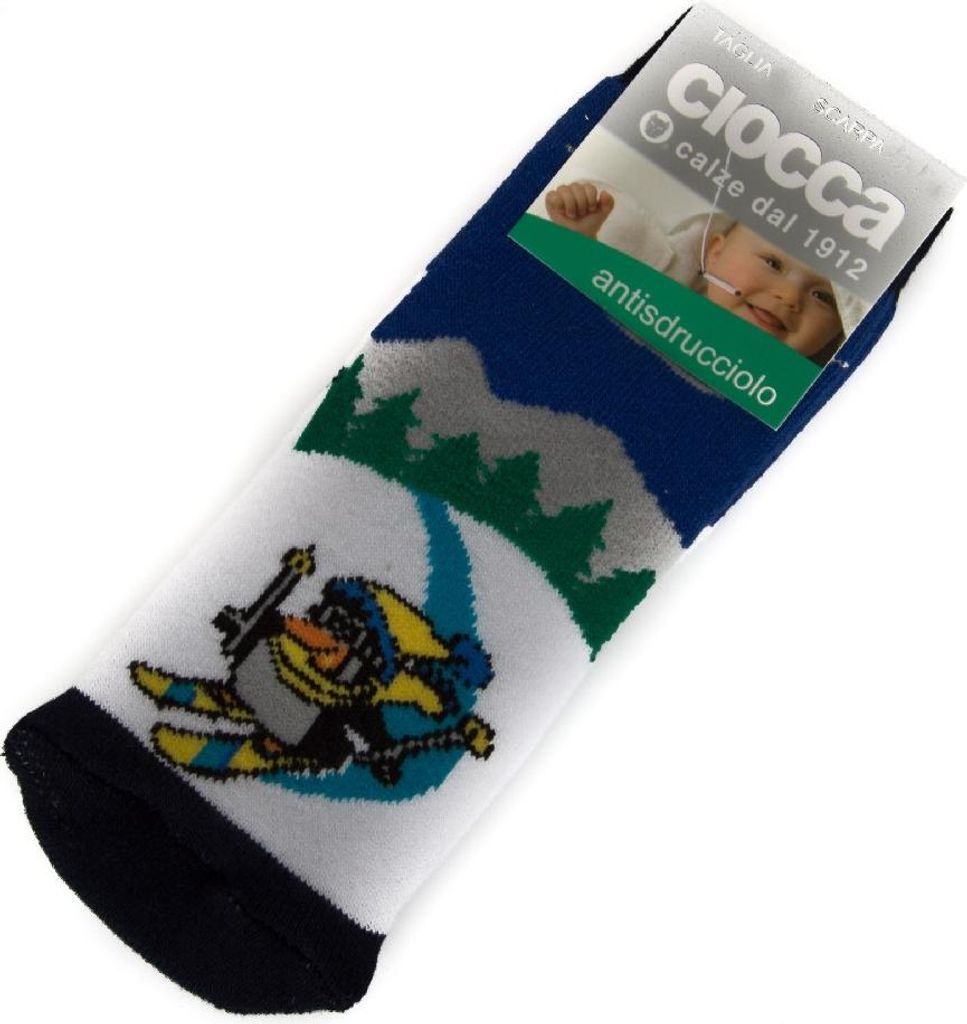 CIOCCA Anti-Rutsch-Socken Artikel 3/477A, 3-3/4 - Schuh 20/23, Baumwolle 80%,Polyamid 19%,Elasthan 1%