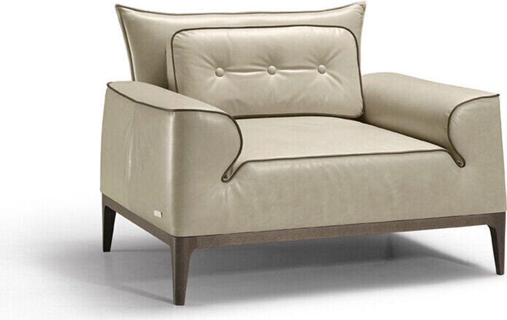 Design Leder Sessel Wohnzimmer Lounge Luxus Stuhl Design Möbel Braun Prianera