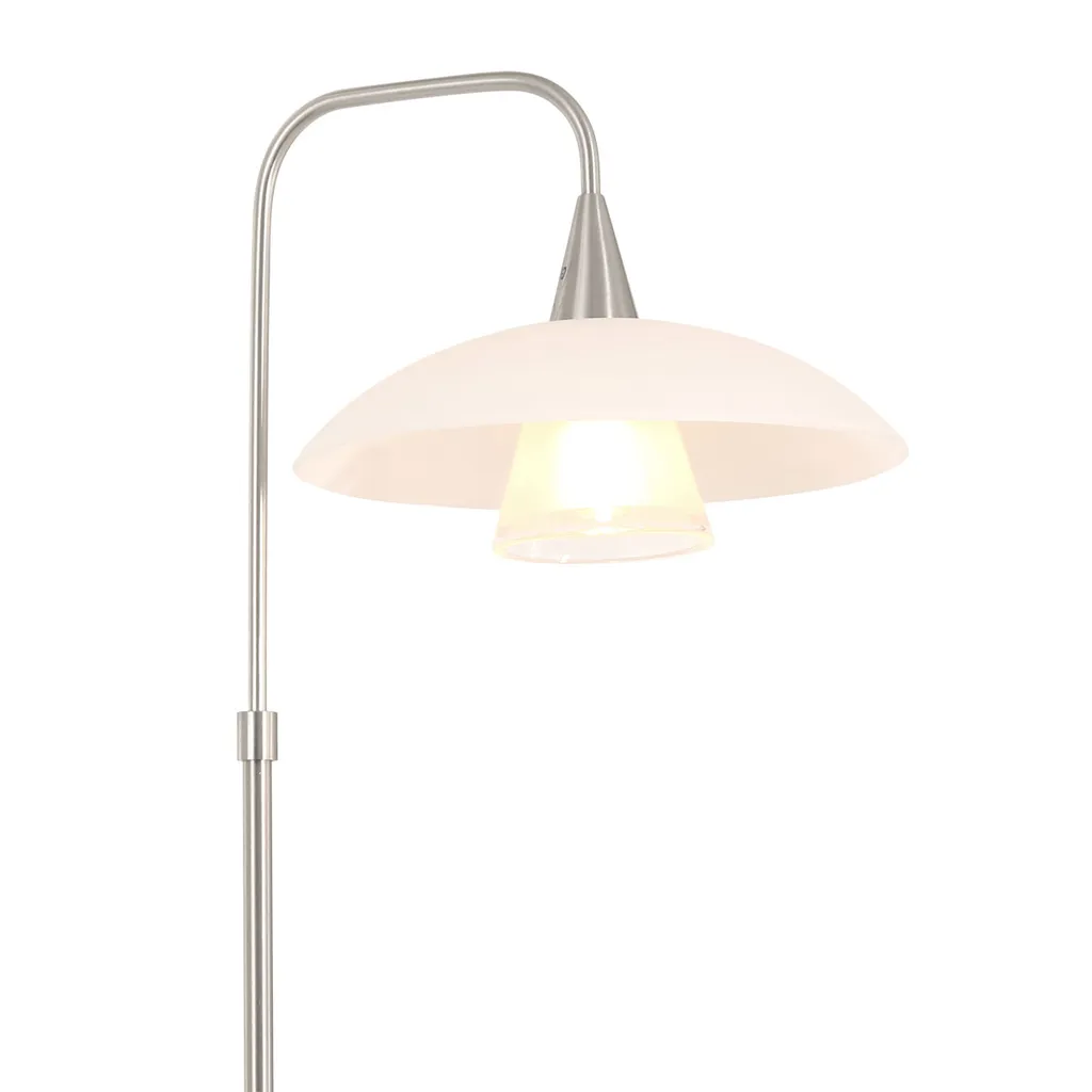 Lampe à poser en acier et verre Tallerken 2657ST luminaire chic G9