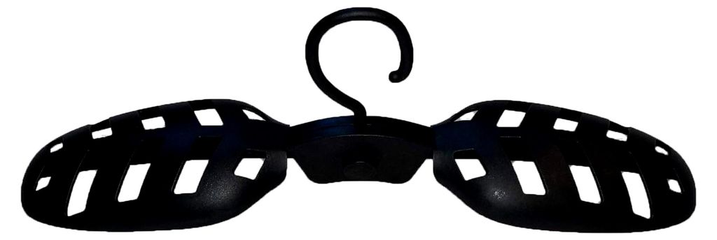 HANGy schwarz Kleiderbügel Mehrzweck Bügel für Neoprenanzüge Tauchanzüge Shortys zusammenklappbar
