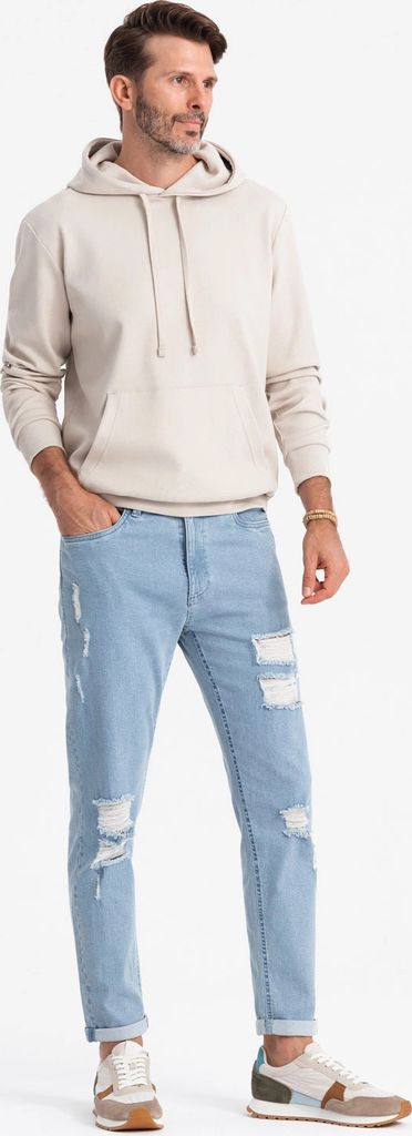 Ombre Clothing Denim-Hosen für Männer Omarr hellblau S Produktbild 