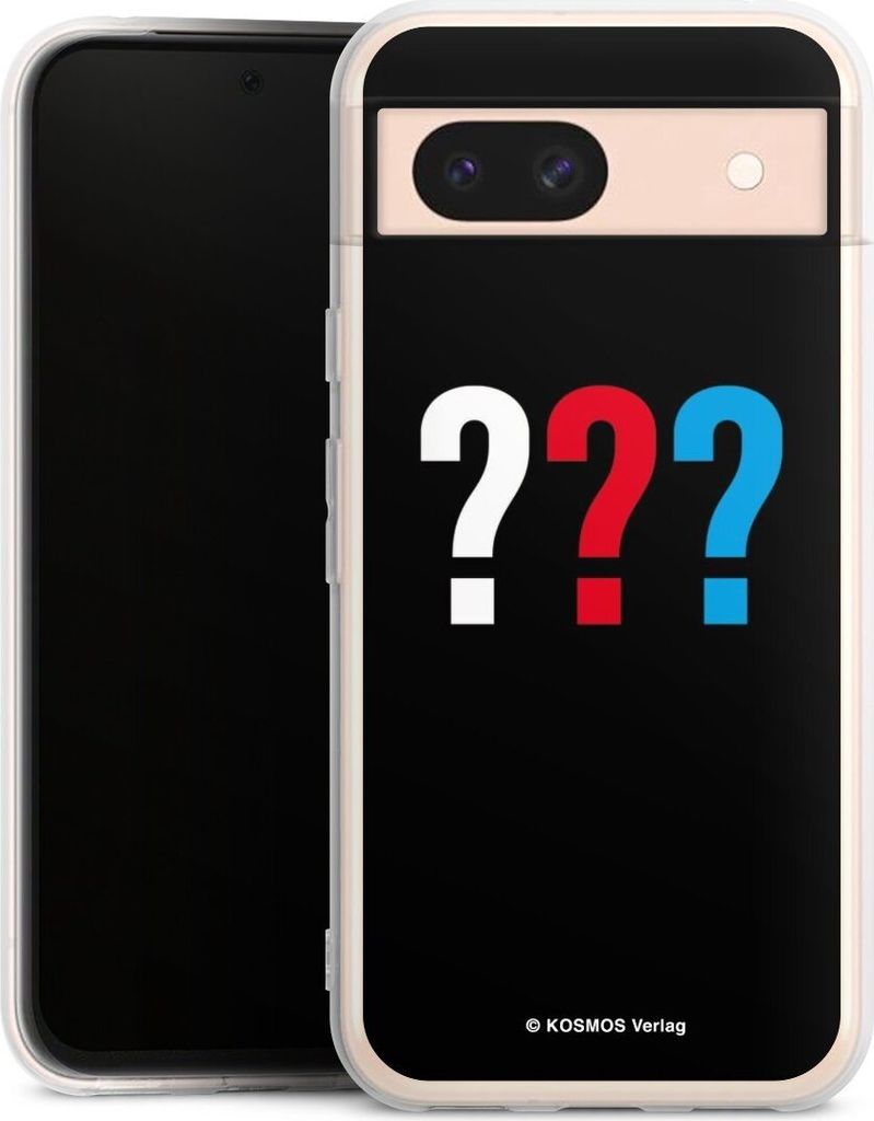 DeinDesign Handyhülle für Google Pixel 8a Silikon Hülle Case Smartphone Schutzhülle Logo Offizielles Lizenzprodukt Die drei ???