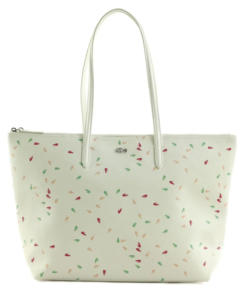 Sac à Épaule Lacoste pour le Travail et Loisirs - Sac Shopper Blanc
