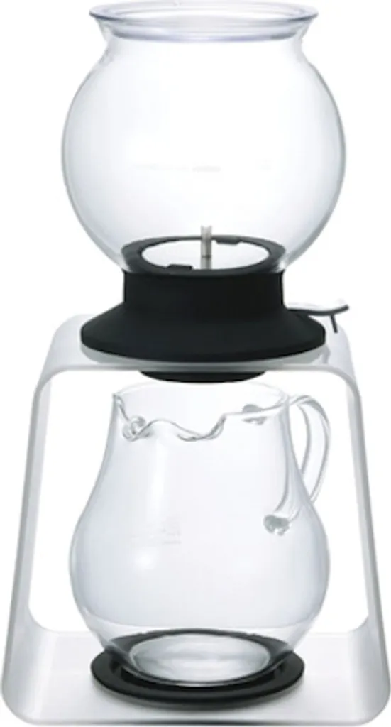 Cafetière et goutteur à thé en verre avec support Bestbrew Largo