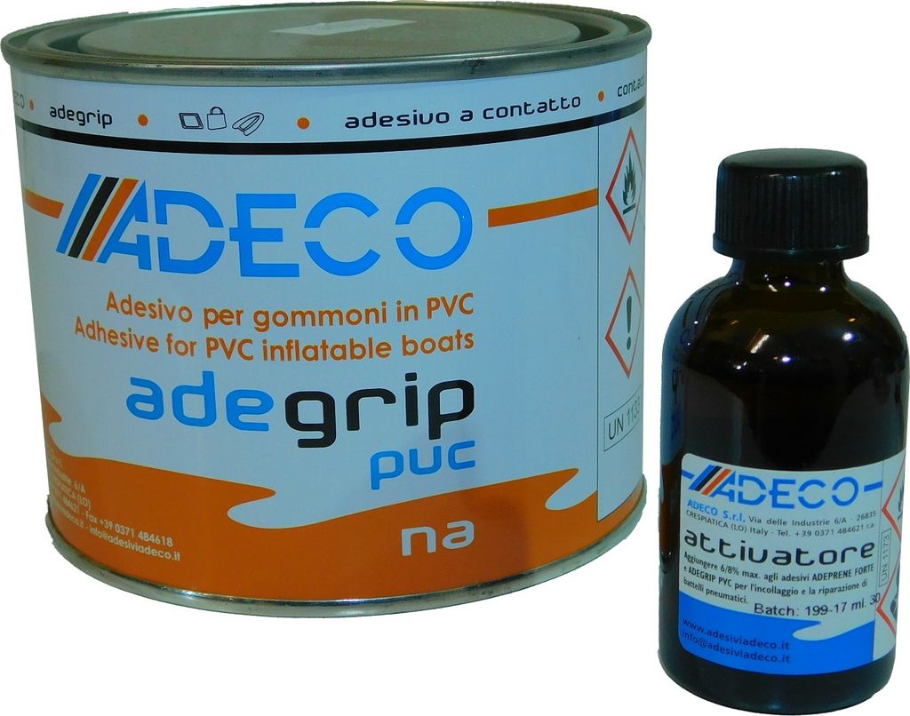 ADECO adegrip 2K Klebstoff / Kleber für PVC 530 g , 1 Dose Produktbild 