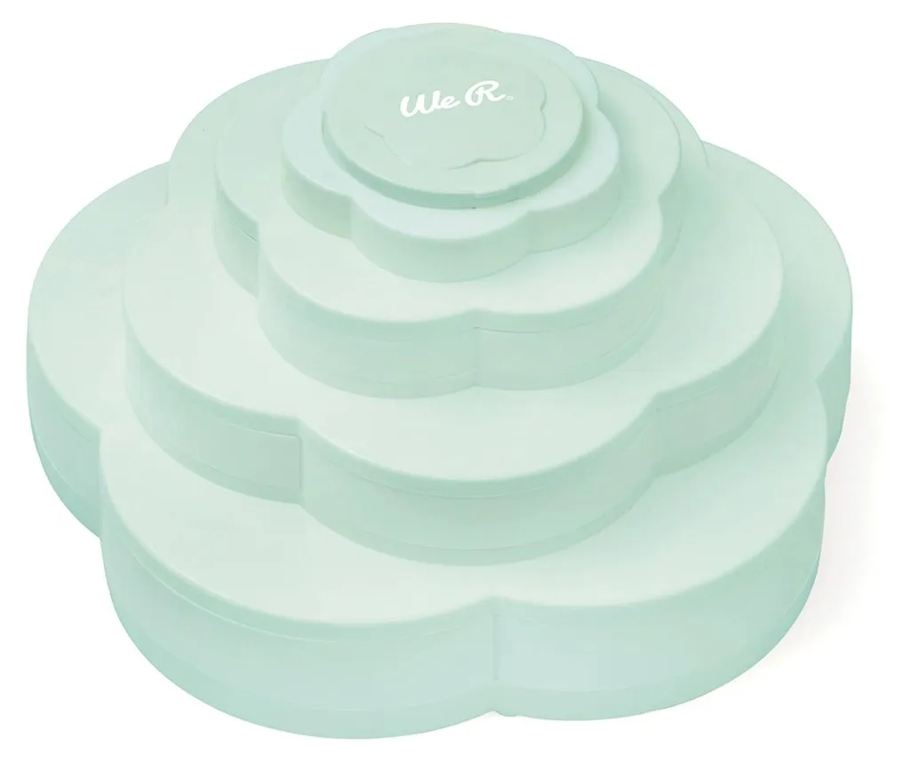 Boîte de rangement scrapbooking menthe We R Memory Keepers Bloom, 28cm