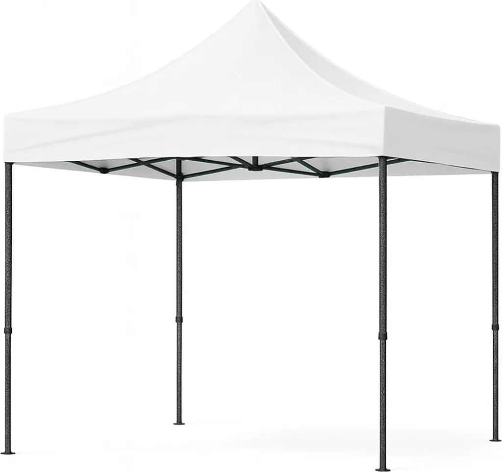 Tente de réception 3x3 m blanche Aga Stand de1S structure renforcée