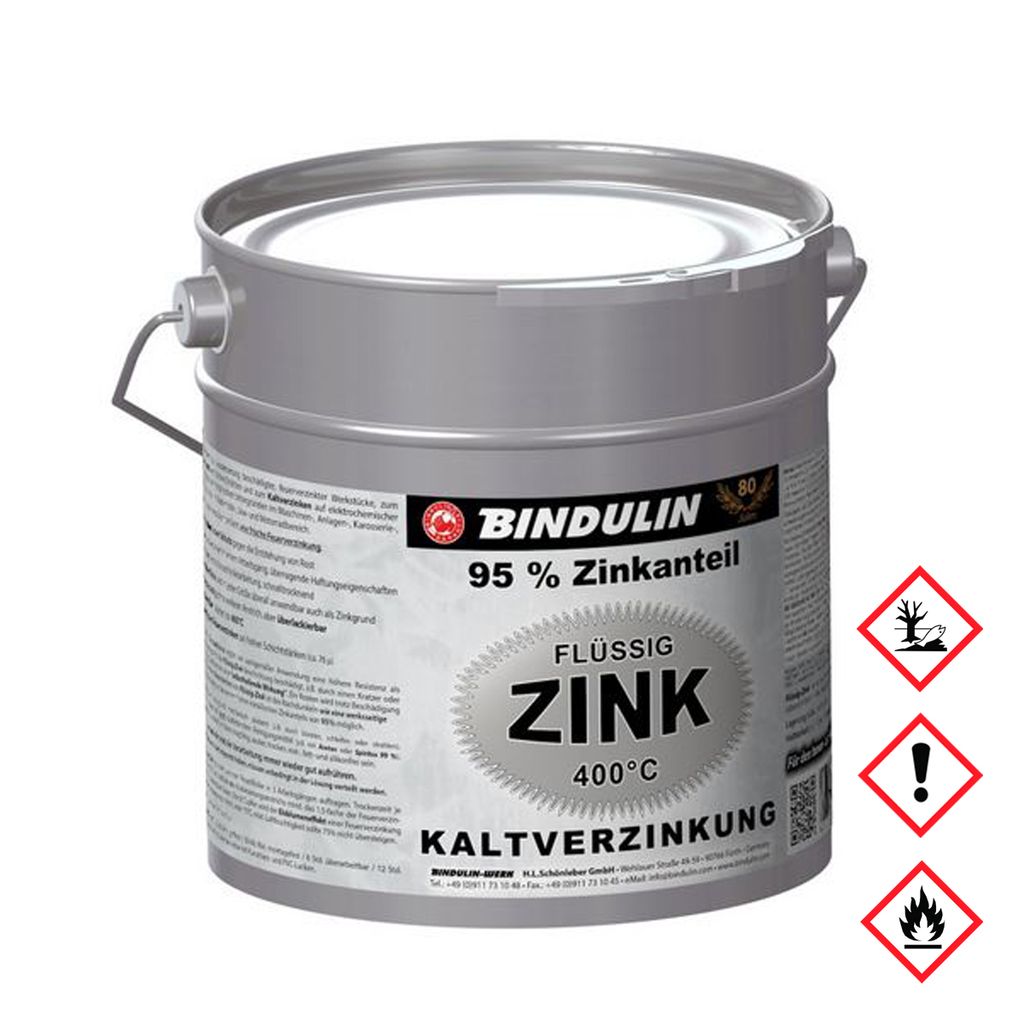 Bindulin Flüssig Zink Silber 95 Prozent Zinkanteil Produktbild 