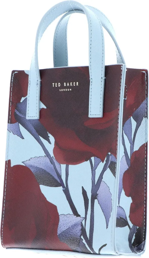 Mini Bag Ted Baker Everrly Rose Print - Must-Have Tracolla Blu - 2