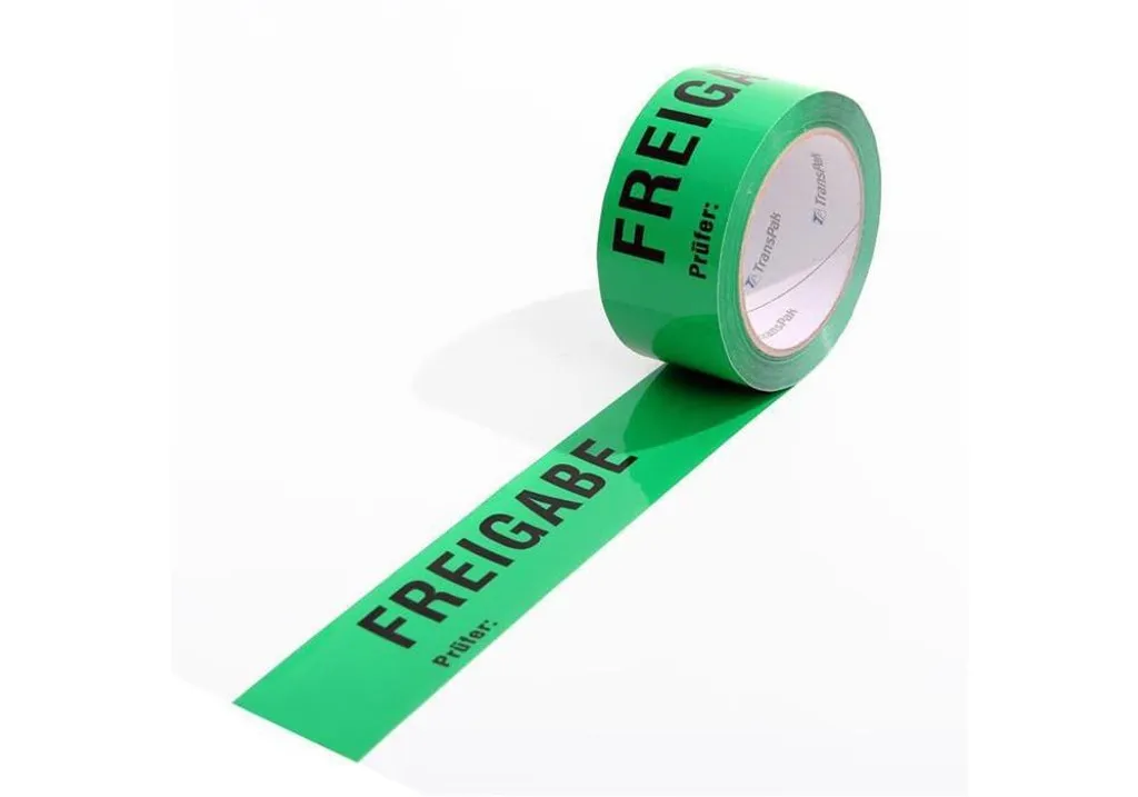 Ruban adhésif de signalisation vert Freigabe 50mm x 66m épaisseur 52µ