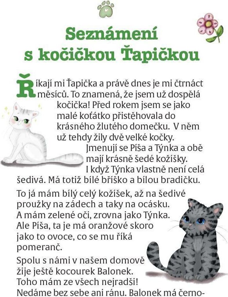Koťátka kočičky Ťapičky | Markéta Harasimová