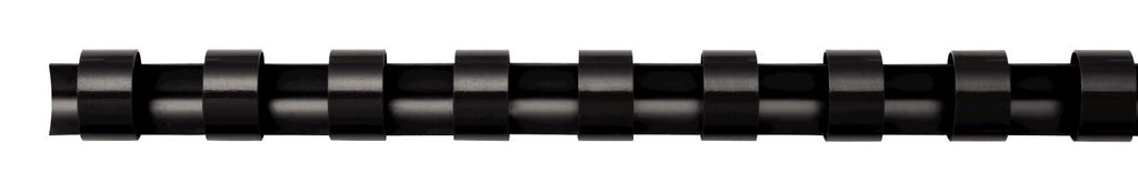 Fellowes Plastikbinderücken DIN A4 21 Ringe 22 mm schwarz 50 Stück