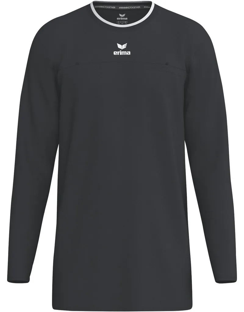 Maillot Arbitre Erima pour Matchs de Football Manches Longues Noir