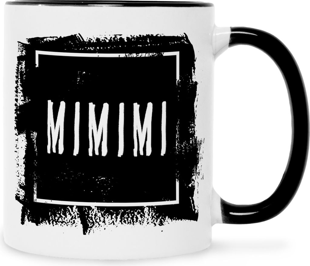 Bedruckte Tasse mit Spruch MIMIMI Schwarz & Kaufland.de