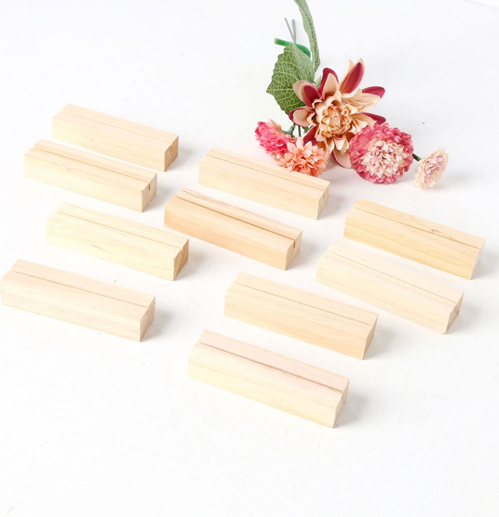 20 Stück Kartenhalter Holz, Stabil Tischkartenhalter Produktbild 4