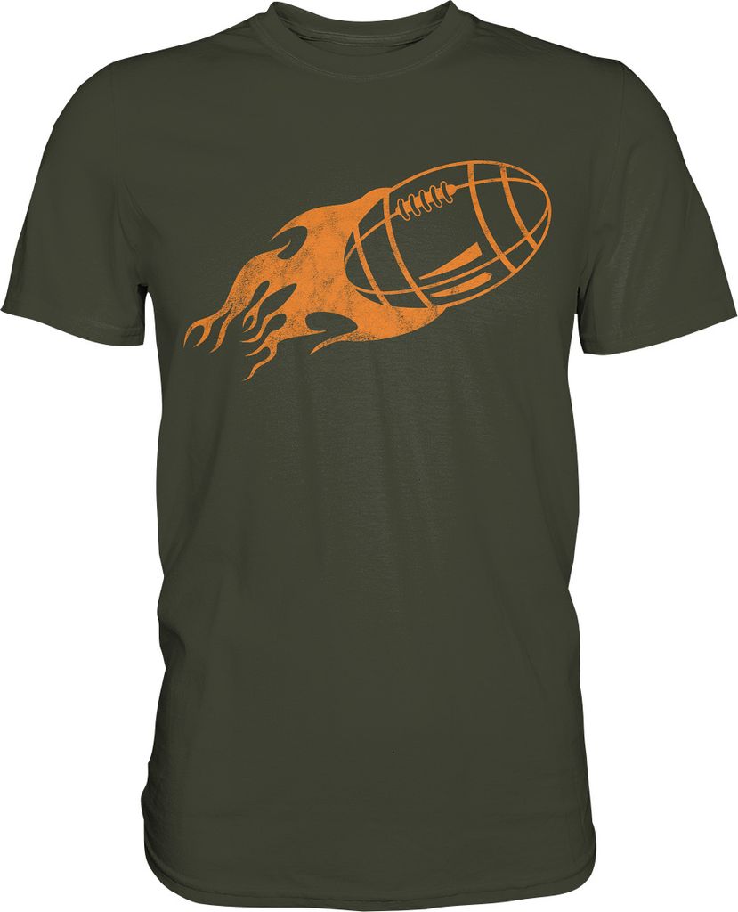 American Football Flamme T-Shirt – Urban Khaki / 3XL Produktbild 
