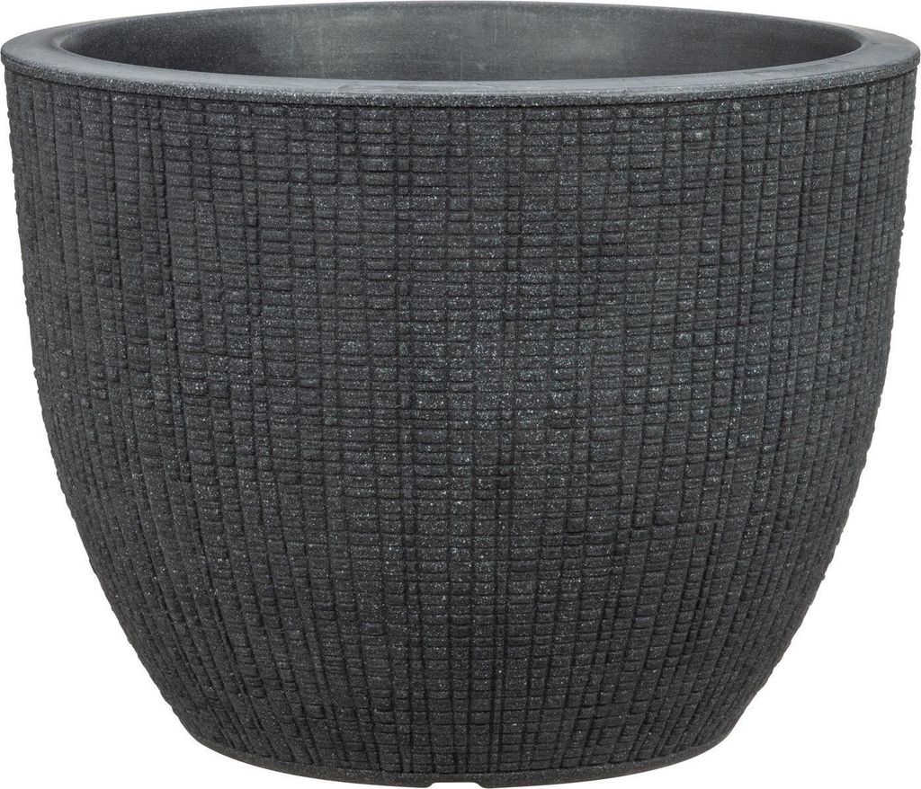 Scheurich Cover 295 Barceo Stony Black 40 cm, czarny Zdjęcie produktu 