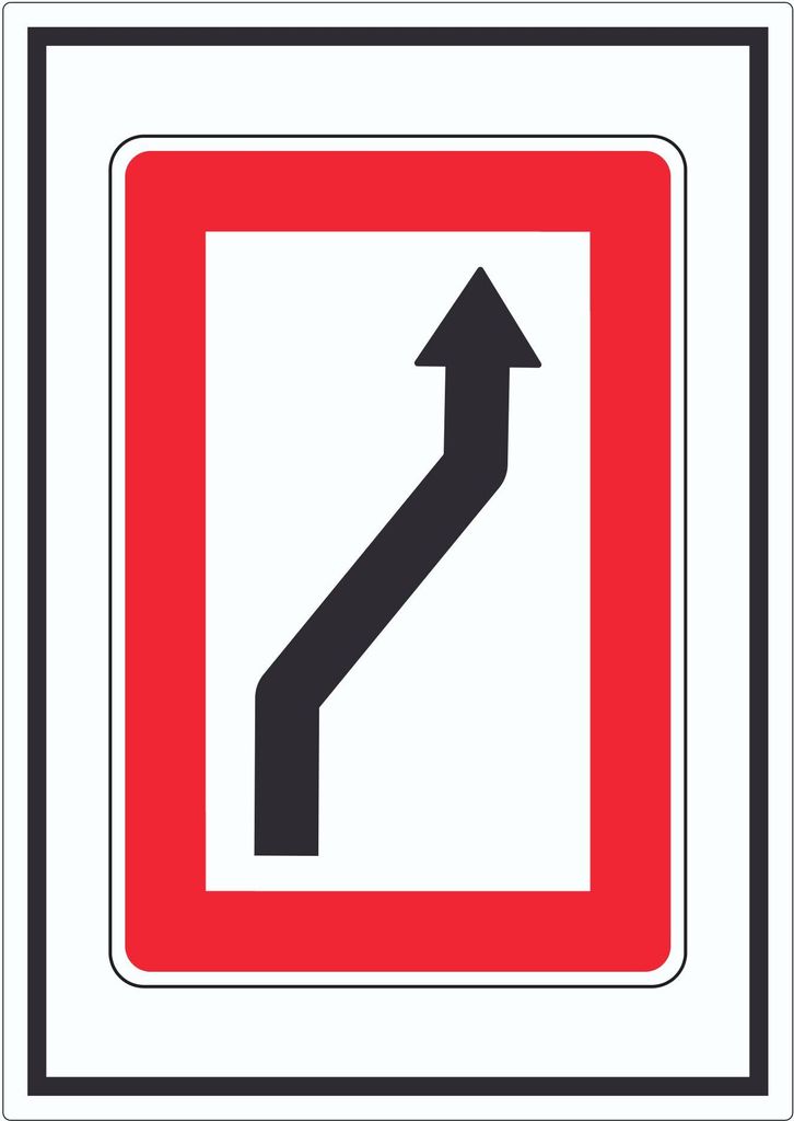 Wechsel auf die Fahrwasserseite Steuerbordseite Symbol Aufkleber A6 (105x148mm)