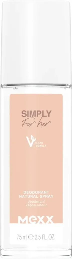 Déodorant Naturel en Spray Mexx Simply For Her 75 ml pour Femme Active