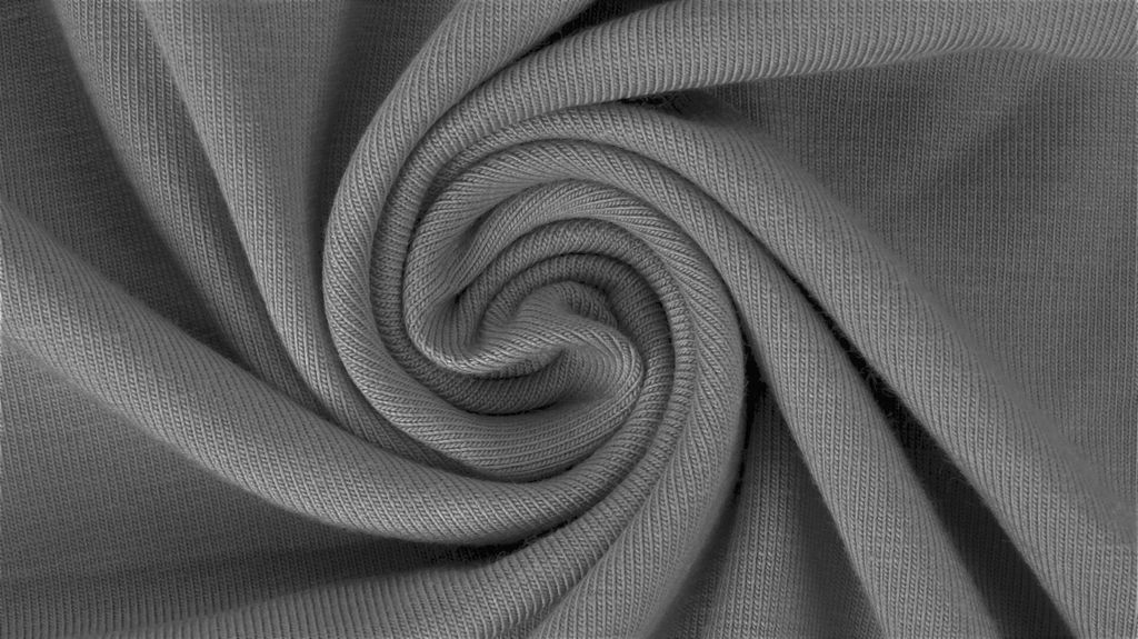 Jersey Yara Mausgrau Uni 220g/m², 0,5 m, Stoffe Meterware, Baumwolljersey