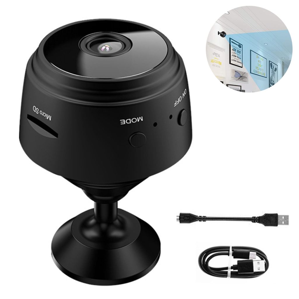 Mini Kamera HD Überwachungskamera mit Bewegungserkennung Infrarot Nachtsicht Cam 