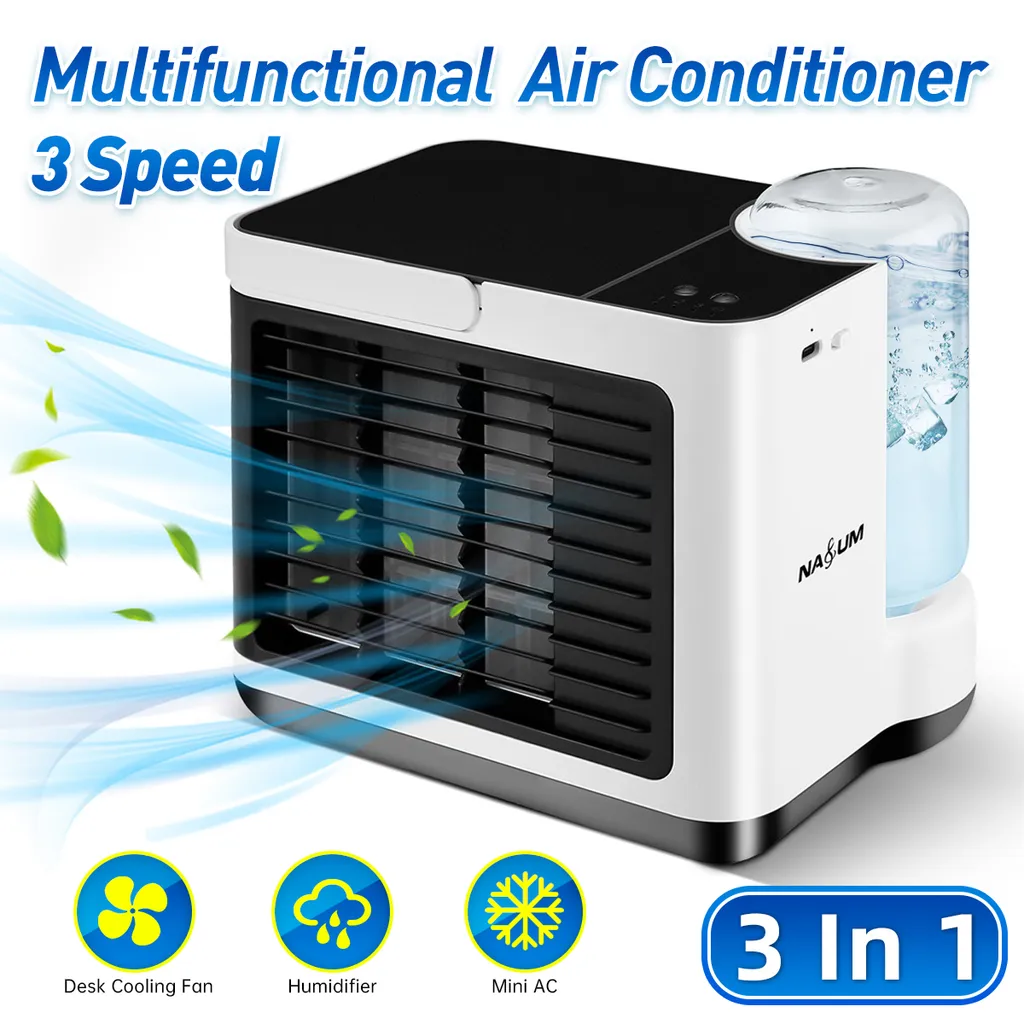 Mini Klimaanlage Luftkühler Klimagerät Befeuchter Luftbefeuchter Air Cooler Büro 
