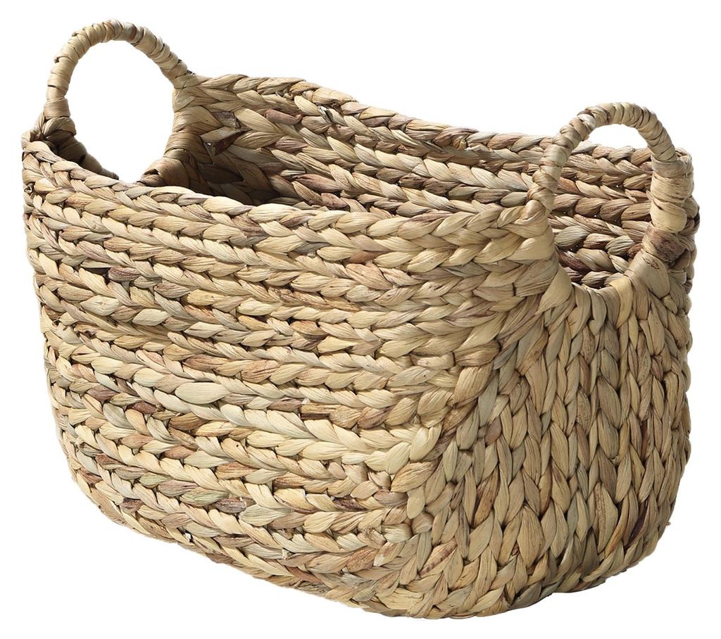 Calicosy - Cesto in Giacinto d'acqua con manici - L 40 cm x Immagine del prodotto 