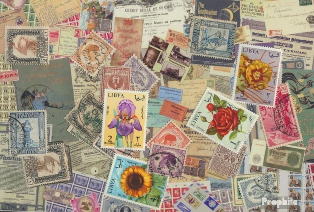 Briefmarken Italienisch Libyen 50 verschiedene Marken