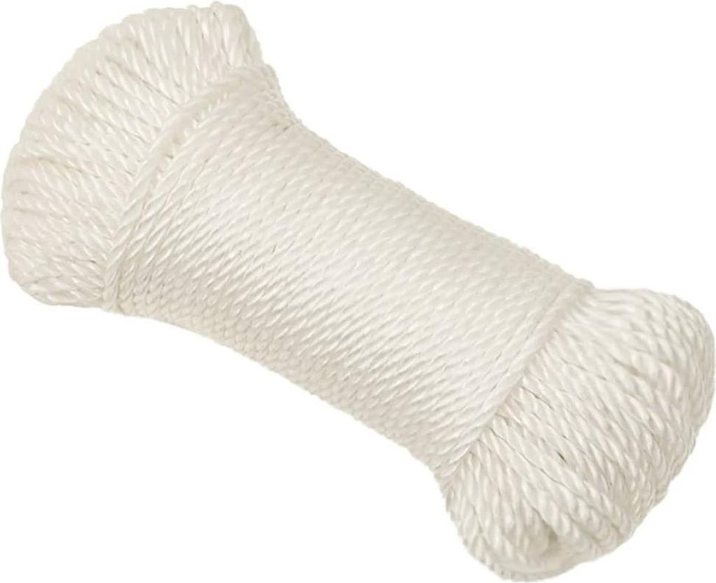 vidaXL Arbeitsseil Weiß 6 mm 25 m Polypropylen