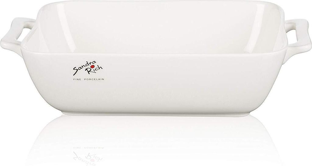 Ofenform von Sandra Rich Serie Casserole aus Porzellan in weiß