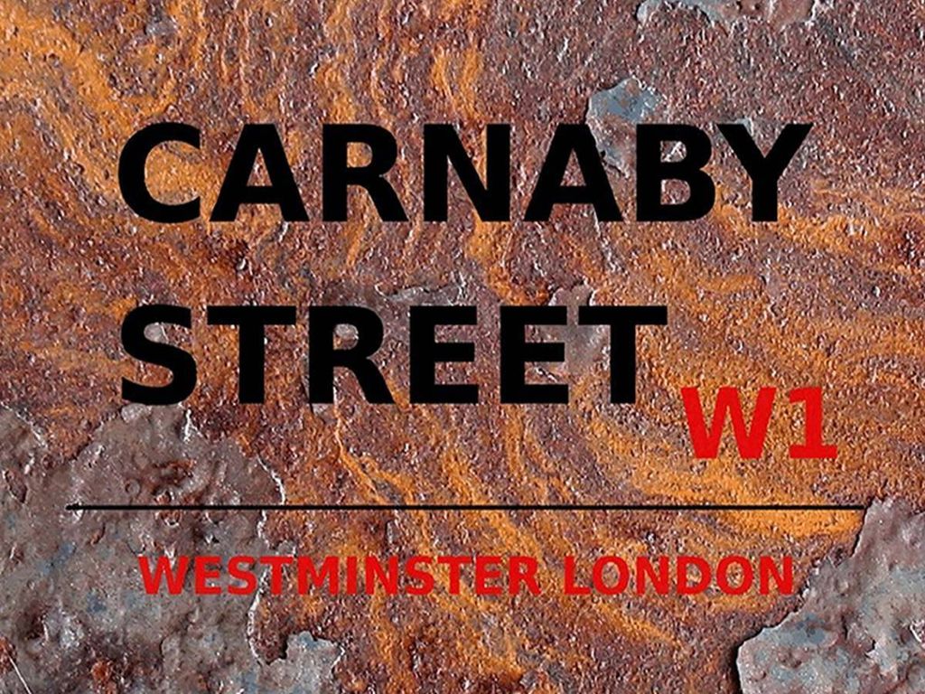 vianmo Holzschild 30x40 cm London Westminster Carnaby Street W1