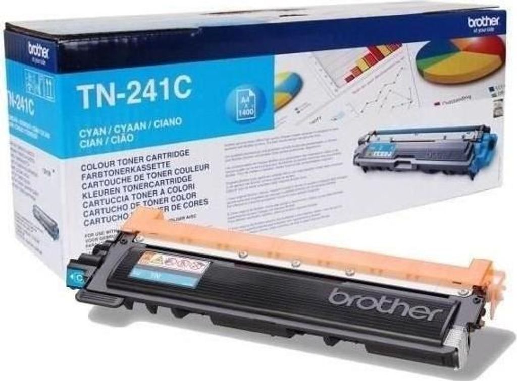 Toner Cyan, Brother TN-241, 1400 Seiten, für DCP-9020CDW, HL-3140CW, MFC-9340CDW