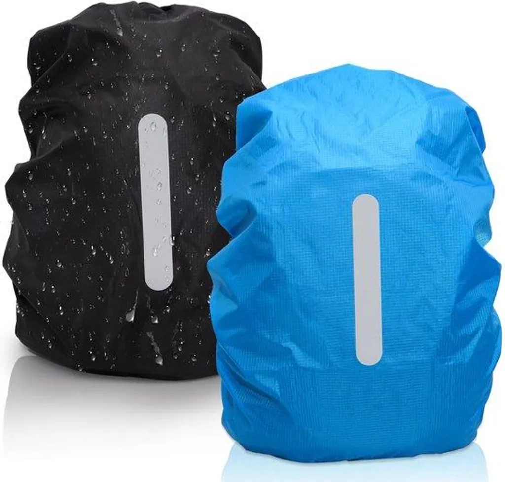 Housse de pluie sac à dos 40-50 L haute visibilité gris anti-déchirure