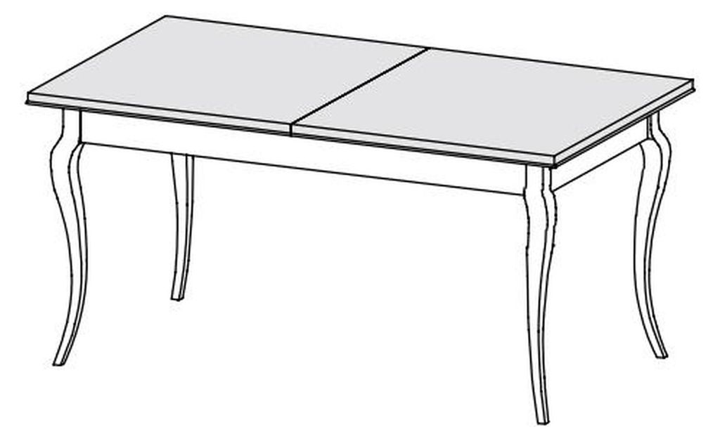 Ausziehbarer Design Holztisch Tisch Ess Wohnzimmer Holz Tische Neu 160/260cm