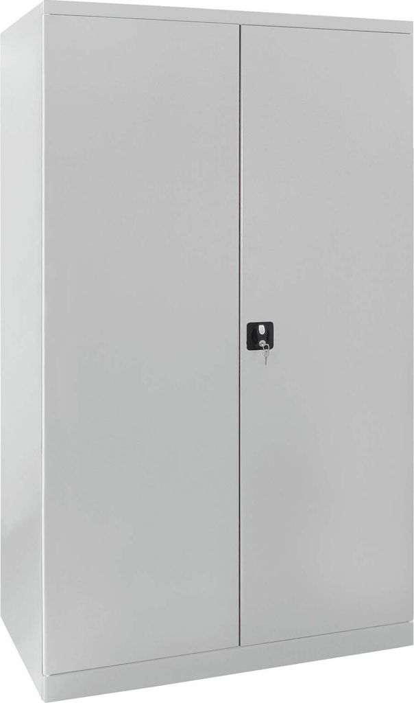 ADB Stahlschrank XXL mit 4 Fachböden (BxHxT) 1100 x 1920 x 580 mm Lichtgrau