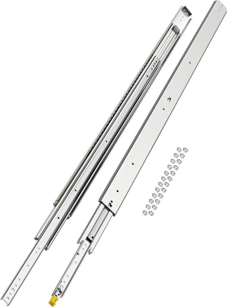 Glissière télescopique 1524mm à billes acier avec extension complète
