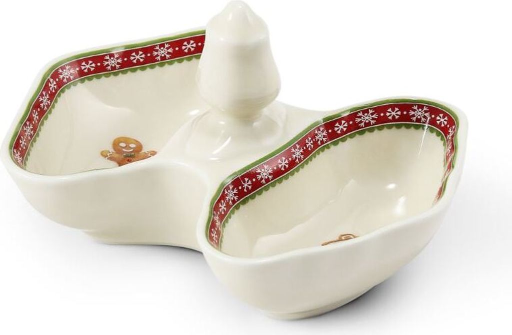 Zweiteiliger Strohhalm, 12 cm, Lebkuchen, Weihnachtsporzellan, Leander
