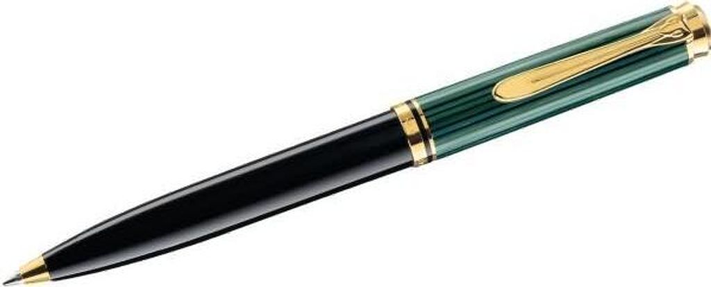 Pelikan Kugelschreiber K600 Schwarz-Gruen Etui